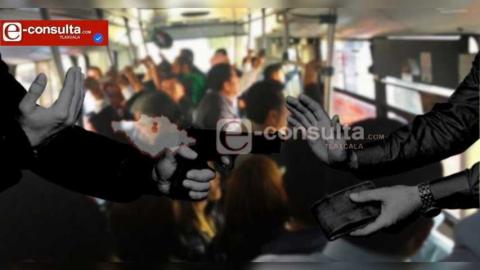 Grupo de malandros asaltan camión pasajero ATHA en el tramo Huamantla–Apizaco