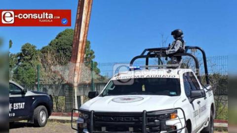 Violento asalto en Papalotla, delincuentes irrumpen en el Banco del Bienestar y logran escapar