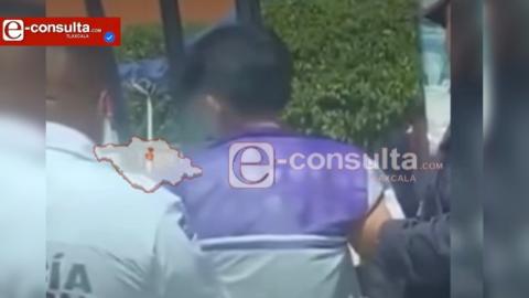 Estudiante de COBAT se pasó de cucharadas y lo detuvieron los policías, en Nativitas