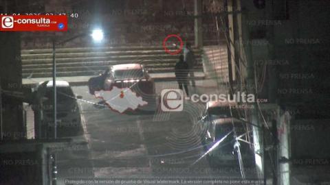 Madrugada violenta en Totolac, detonaciones y detención de agente armado