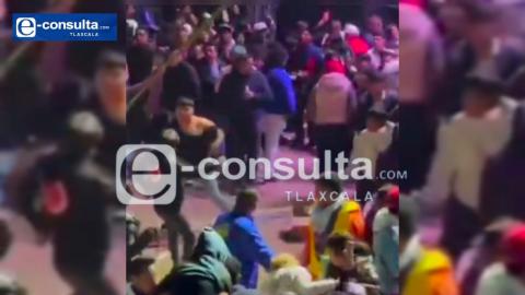 Baile de feria termina en zafarrancho, en San Pablo del Monte