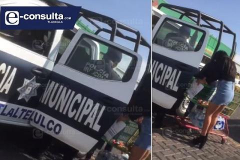 Alcalde Pedorro permite que las patrullas de Tlaltelulco las usen de taxis