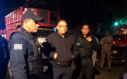 Anoche se registró un conato de bronca entre tianguistas y policías de Tlaxcala