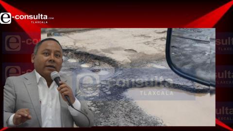 Javier Rivera es el presidente de los baches y la inseguridad; en el bote de la basura la 4T en Apizaco