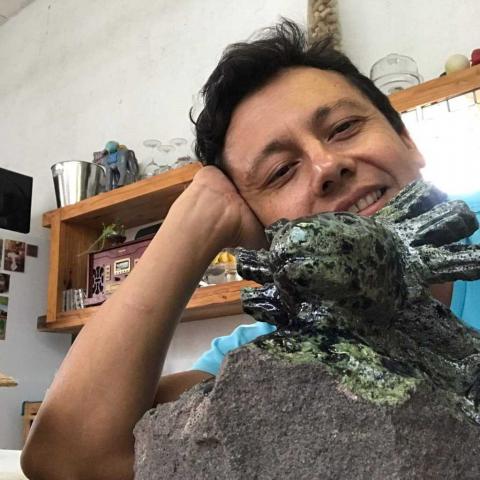 Rafael Cázares se inspira en grabados rupestres de Tlaxcala para crear su nueva propuesta escultórica imagen 5