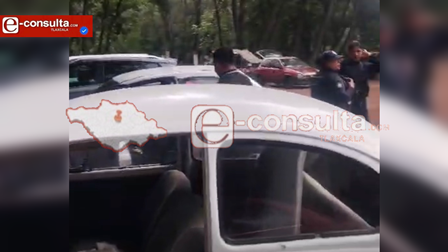 Roban autopartes de varios vehículos en zona turística de Apetatitlán