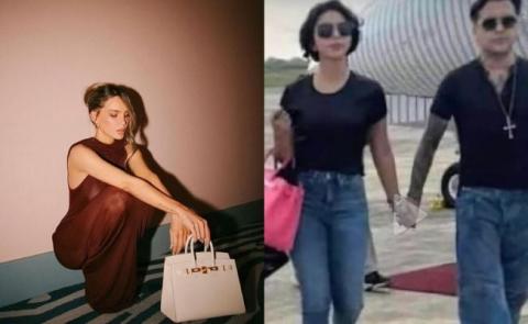 Comparan a Belinda con Ángela Aguilar hasta usando el mismo bolso