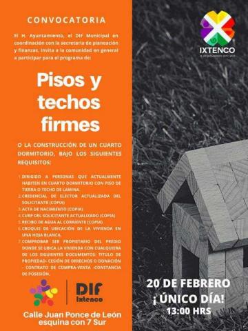 En Ixtenco inicia el programa de pisos y techos firmes