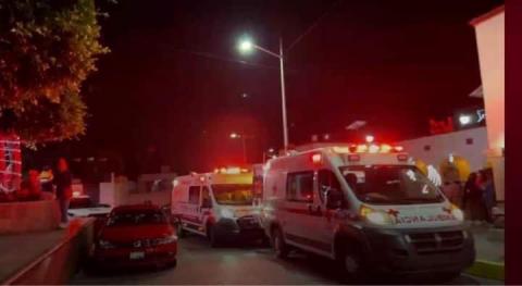 Colapsa grada durante evento navideño en Teolocholco; hay ocho heridos