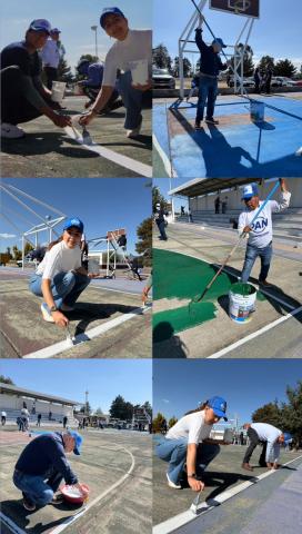 Participa Miriam Martínez en jornada de rescate de espacios públicos en Cuapiaxtla