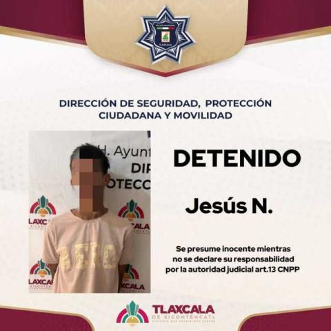 Policía municipal brinda apoyo a la FGR en cumplimiento de orden de aprehensión