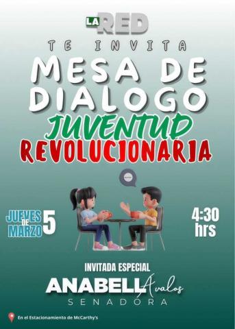 Ivanov García convoca a jóvenes a mesa de diálogo con la Senadora Anabell Ávalos
