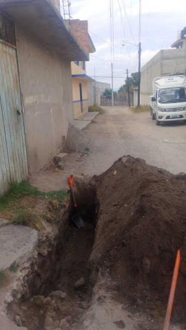 CAPAMH realiza trabajos de reparación de fugas en distintos puntos de Huamantla