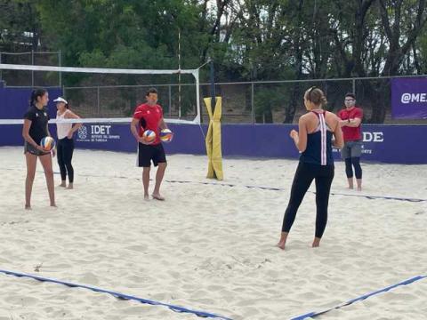 Duplas mexicanas se preparan en Tlaxcala para el tour mundial de voleibol de playa imagen 1