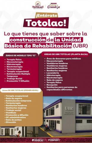Totolac tendrá por primera vez una Unidad Básica de Rehabilitación
