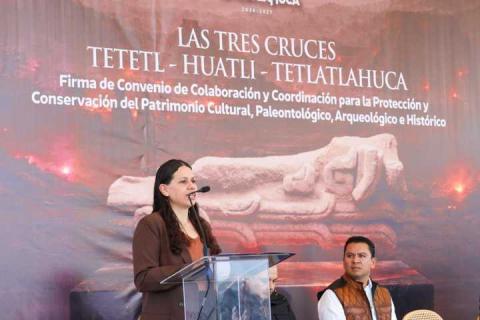 Firman convenio gobierno del estado e INAH para la protección del patrimonio cultural en Tetlatlahuca imagen 3