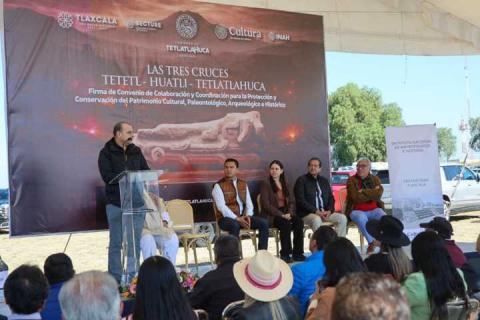 Firman convenio gobierno del estado e INAH para la protección del patrimonio cultural en Tetlatlahuca imagen 4