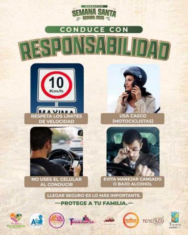 Exhortan a conducir con responsabilidad durante Operativo en la Zona Oriente de Tlaxcala