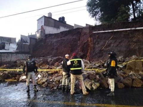 Atiende CEPC incidencias por lluvias en tlaxcala capital; no hay personas lesionadas