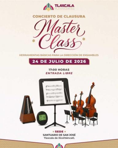 Se realizará concierto de clausura de master Class en el santuario de San José